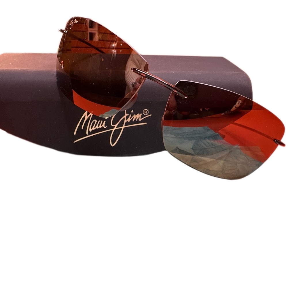 Maui Jim MJ Sport sunglasses with case worn twice